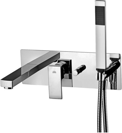 Смеситель для ванны скрытый (встраиваемый) с душевым гарнитуром Paffoni Elle хром EL 001 CR
