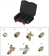 Стартовый набор быстрого монтажа труб Tece TECEflex d 16 мм с фитингами из латуни 700002