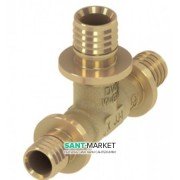 Тройной резьбовой фитинг TECE TECEflex 90° равнопроходной 32х32х32 латунь 760032
