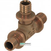 Тройной резьбовой фитинг TECE TECEflex 90° равнопроходной 63х63х63 бронза 710163