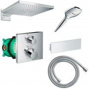 Душова система прихованого монтажу з термостатом Hansgrohe Ecostat Square хром 2А131218