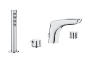 Душовий набір з двохвентильні змішувачем Roca Insignia монтаж на борт ванни латунь хром A5A183AC00