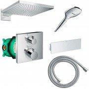 Душова система прихованого монтажу з термостатом Hansgrohe Ecostat Square хром 2А131218