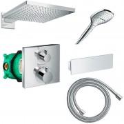 Душевая система скрытого монтажа с термостатом Hansgrohe Ecostat Square хром 2А131218