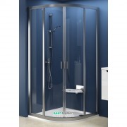Душовий куточок Ravak Supernova SKCP4-80 напівкруглий профіль сатин полістирол pearl 31140U0011
