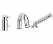 Смеситель однорычажный на борт ванны с душем Paffoni Candy хром CA 040 CR