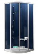 Душевой уголок Ravak Supernova SKCP4-80 полукруглый белый профиль стекло grape 31140100ZG