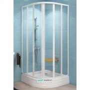 Душевой уголок Ravak Supernova SKKP6-80 полукруглый белый профиль стекло transparent 32040100Z1
