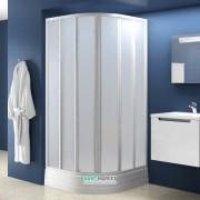 Душовий куточок Ravak Supernova SKKP6-80 напівкруглий білий профіль скло grape 32040100ZG