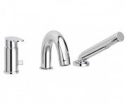 Смеситель однорычажный на борт ванны с душем Paffoni Candy хром CA 040 CR