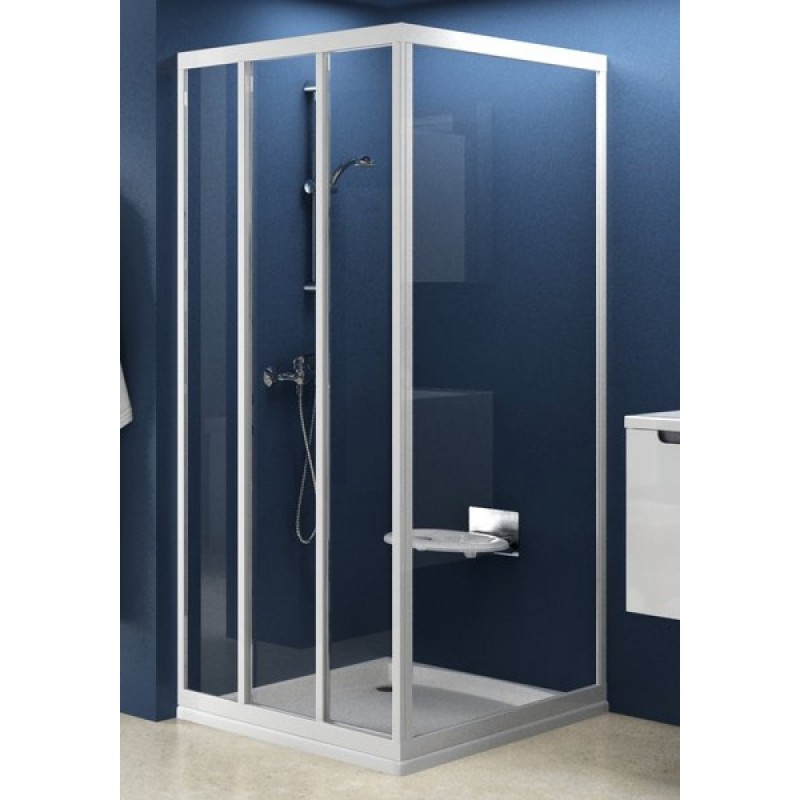 Стінка для душової кабіни Ravak Supernova APSS-90 профіль сатин скло grape 94070U02ZG