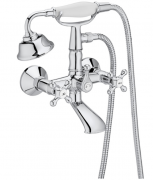 Душевой набор для ванны и душа Roca Carmen с двухвентильным смесителем латунь хром A5A014BC00