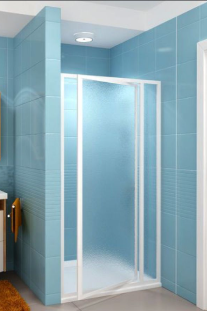 Дверь душевая поворотная Ravak Supernova SDOP-100 белый профиль стекло grape 03VA0100ZG