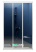 Двері душова розсувні Ravak Supernova ASDP3-130 білий профіль скло transparent 00VJ0102Z1