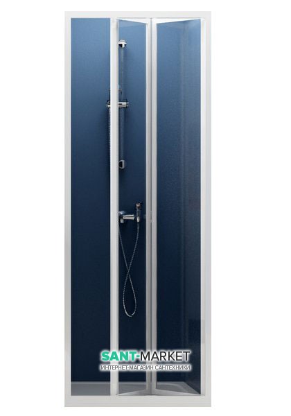 Дверь душевая складывающаяся Ravak Supernova SDZ2-70 белый профиль стекло transparent 01V10100Z1