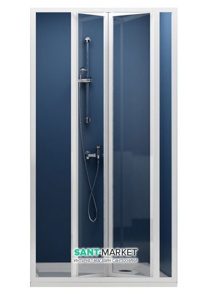 Двері душова складається Ravak Supernova SDZ3-90 білий профіль скло transparent 02V70100Z1