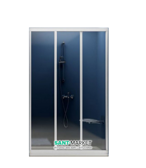 Двері душова розсувні Ravak Supernova ASDP3-90 білий профіль скло transparent 00V70102Z1