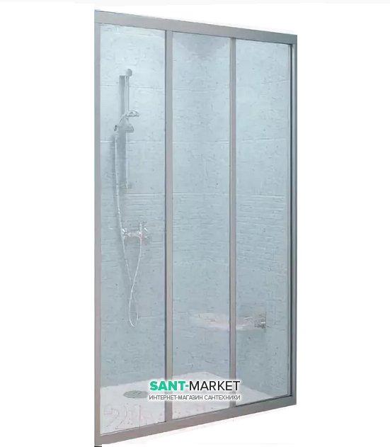 Дверь душевая раздвижная Ravak Supernova ASDP3-90 профиль сатин стекло grape 00V70U02ZG