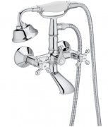 Душевой набор для ванны и душа Roca Carmen с двухвентильным смесителем латунь хром A5A014BC00