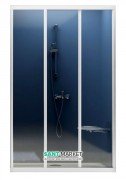 Двері душова розсувні Ravak Supernova ASDP3-130 білий профіль скло transparent 00VJ0102Z1