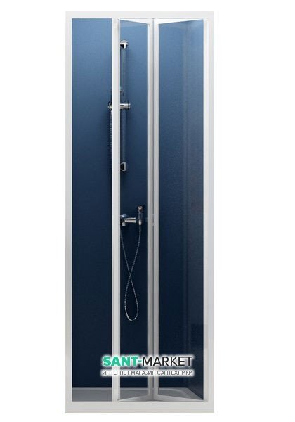 Дверь душевая складывающаяся Ravak Supernova SDZ2-70 белый профиль стекло transparent 01V10100Z1