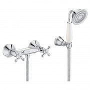 Душевой набор с двухвентильным настенным смесителем Roca Carmen латунь хром A5A204BC00