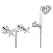 Душевой набор с двухвентильным настенным смесителем Roca Carmen латунь хром A5A204BC00