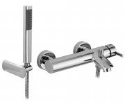 Смеситель однорычажный для ванны с ручным душем Paffoni Berry хром BR 026 CR