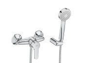 Душевой набор с однорычажным настенным смесителем без излива Roca Arola латунь хром A5A206AC0K