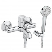Душовий набір з одноважільним настінним змішувачем для ванни і душа Roca Carelia латунь хром A5A018AC0K