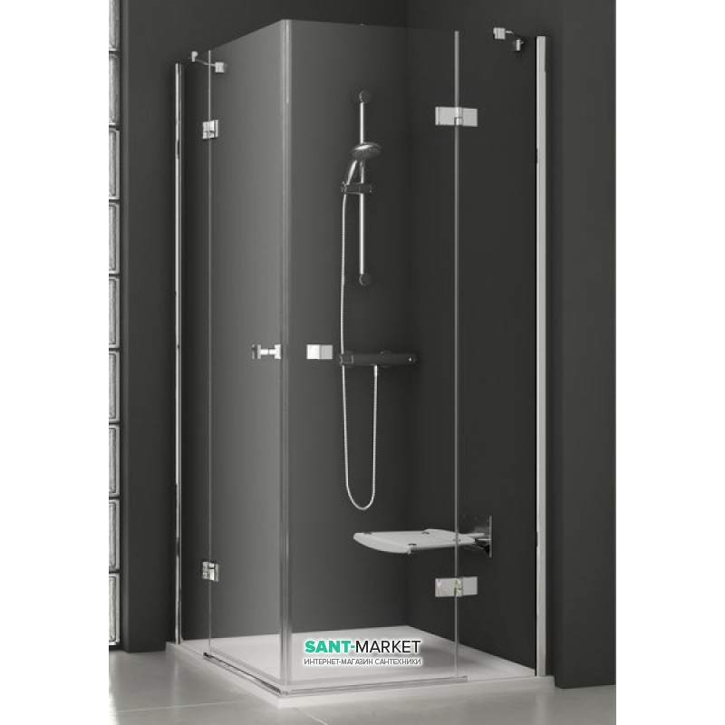 Душевой уголок прямоугольный Ravak SmartLine SMSRV4 - 80 профиль хром стекло transparent 1SV44A00Z1