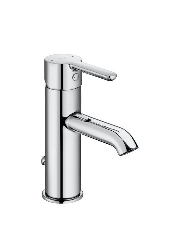 Смеситель для раковины однорычажный Roca Carelia с донным клапаном латунь хром A5A308AC0K