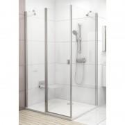 Стенка для душевой кабины Ravak Chrome CPS-90 профиль сатин прозрачное стекло 9QV70U00Z1