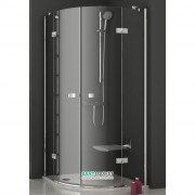Душевой уголок полукруглый Ravak SmartLine SMSKK4-80 профиль хром стекло transparent 3S244A00Y1