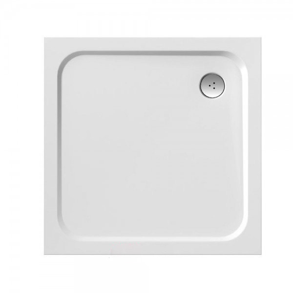Душовий піддон з литого мармуру Ravak Perseus Pro-80 Chrome білий XA044401010