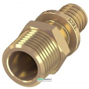 Переходник прямой с наружной резьбой Tece TECEflex 16 х 3/8 латунь 765514