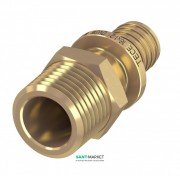 Переходник прямой с наружной резьбой Tece TECEflex 16 х 1/2 латунь 765502