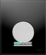 Панель змиву для пісуара TECE TECEloop Urinal скляна чорна колір клавіші хром матовий 9242655