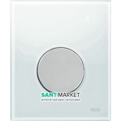 Панель смыва для писсуара TECE TECEloop Urinal стеклянная белая цвет клавиши хром матовый 9242659