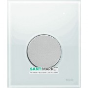 Панель змиву для пісуара TECE TECEloop Urinal скляна біла колір клавіші хром матовий 9242659