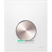 Панель змиву для пісуара TECE TECEloop Urinal скляна біла колір клавіші нержавіюча сталь 9242661