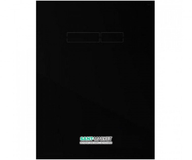 Верхняя панель смыва для унитаза TECE TECElux стеклянная черная с сенсорными клавишами смыва 9650003