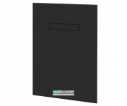 Верхняя панель смыва для унитаза TECE TECElux стеклянная черная клавиши черные 9650005