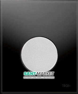 Панель змиву для пісуара TECE TECEloop Urinal скляна чорна колір клавіші хром матовий 9242655