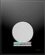 Панель змиву для пісуара TECE TECEloop Urinal скляна чорна колір клавіші хром матовий 9242655