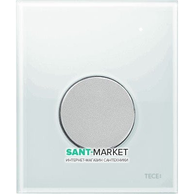 Панель змиву для пісуара TECE TECEloop Urinal скляна біла колір клавіші хром матовий 9242659