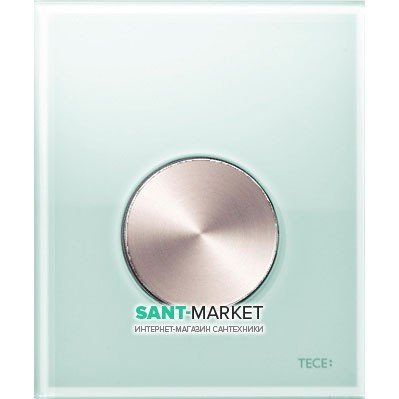 Панель змиву для пісуара TECE TECEloop Urinal скляна зелена колір клавіші нержавіюча сталь 9242662