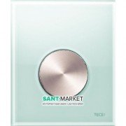 Панель змиву для пісуара TECE TECEloop Urinal скляна зелена колір клавіші нержавіюча сталь 9242662