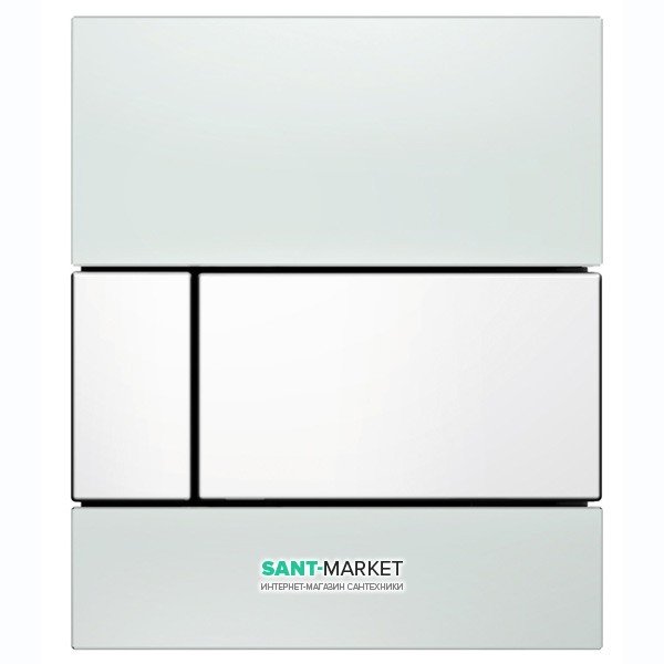 Панель змиву для пісуара TECE TECEsquare Urinal скляна біла колір клавіші білий 9242800