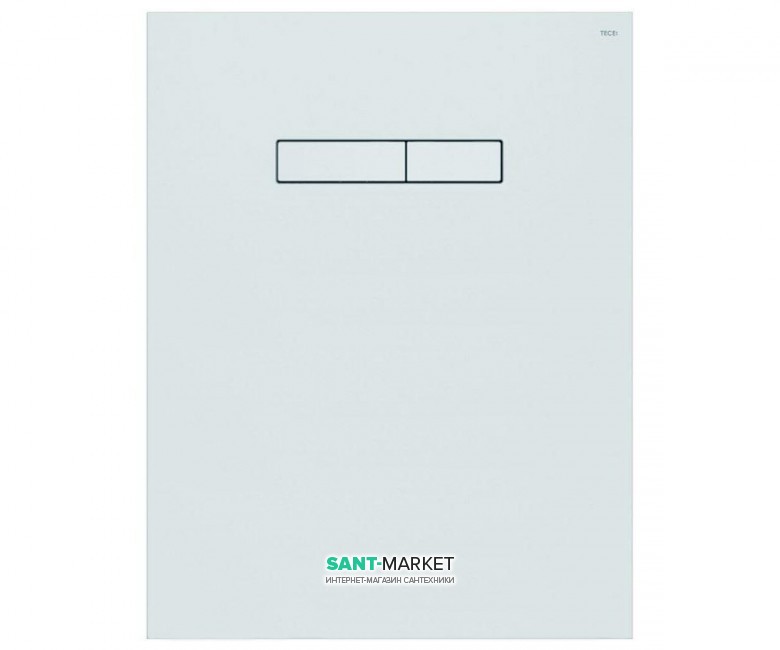 Верхня панель змиву для унітазу TECE TECElux скляна біла клавіші білі 9650000